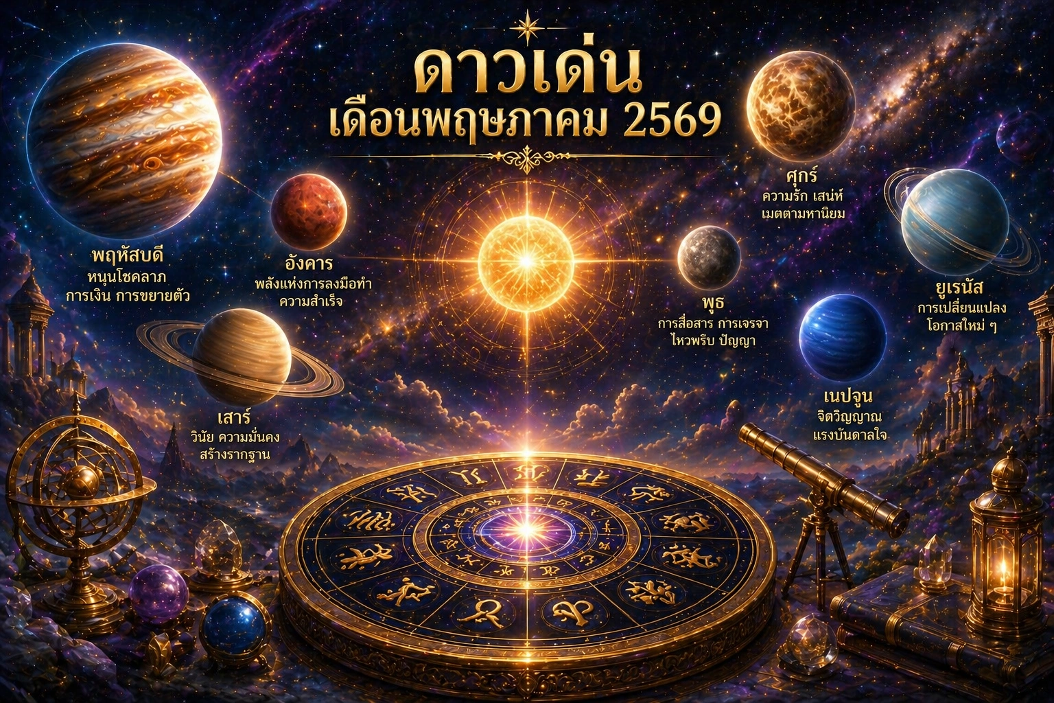 ดาวเด่นเดือนพฤษภาคม 2569