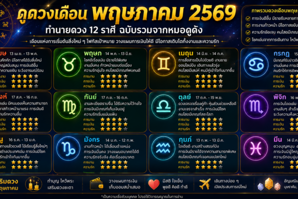 ทำนายดวง 12 ราศี
