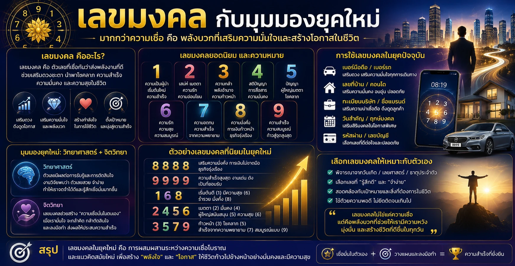 เลขมงคลกับมุมมองยุคใหม่