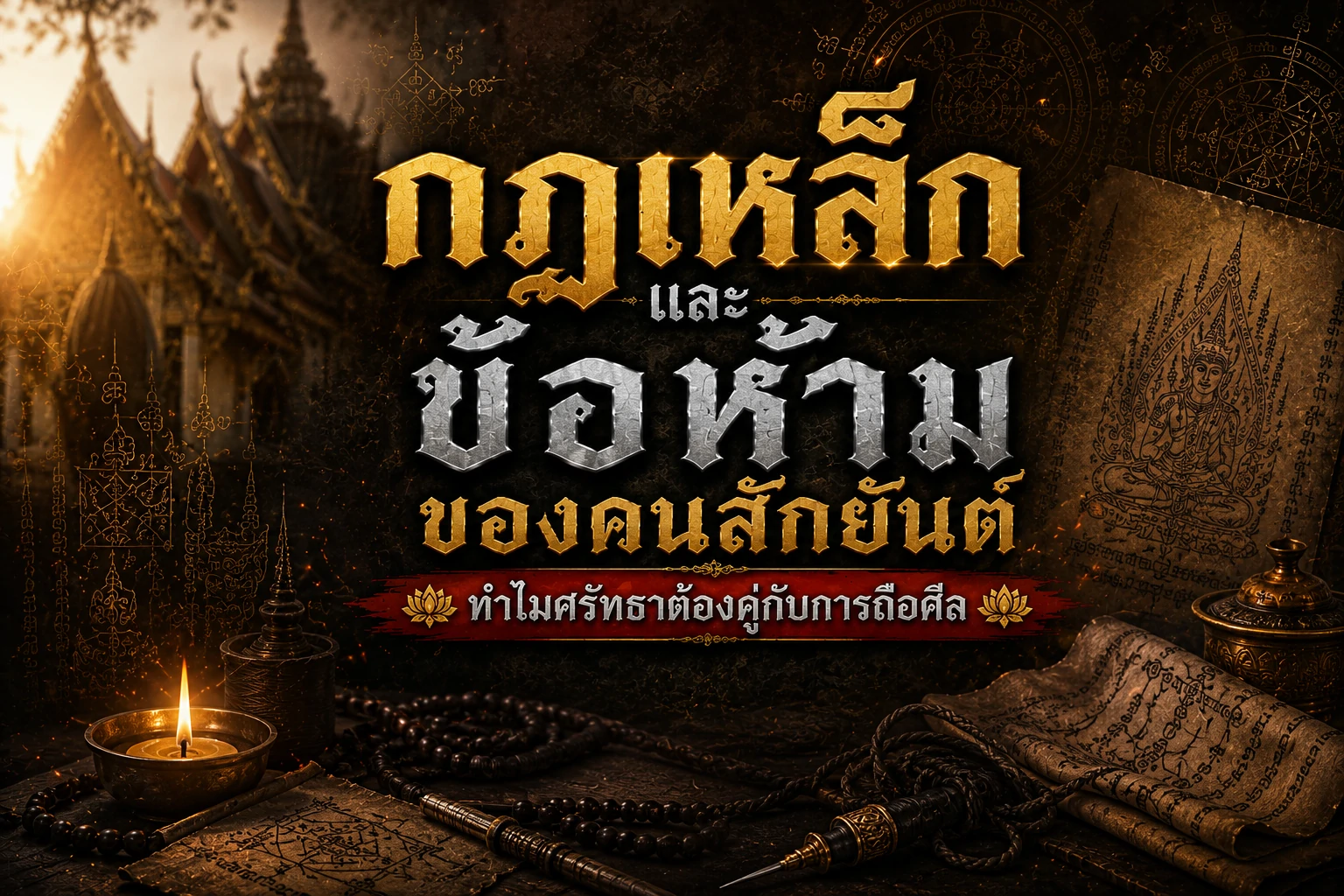 กฎเหล็กและข้อห้ามของคนสักยันต์